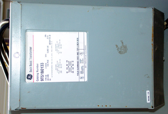 Photo 2 - GE part number 9T51B0133 Buck Boost Transformer