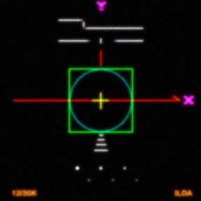 At the proper, or rated, speed, the circle must be just inside the square