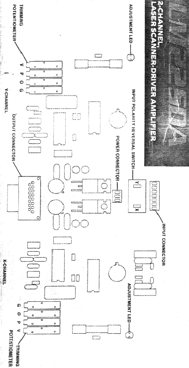 Lasermedia LM22SDA dual channel drive amp diagram