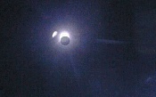 Eclipse as seen using full zoom on a video camera