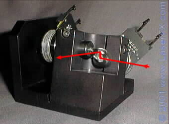 Cambridge Technology CT6800 scanners in an orthogonal mount 